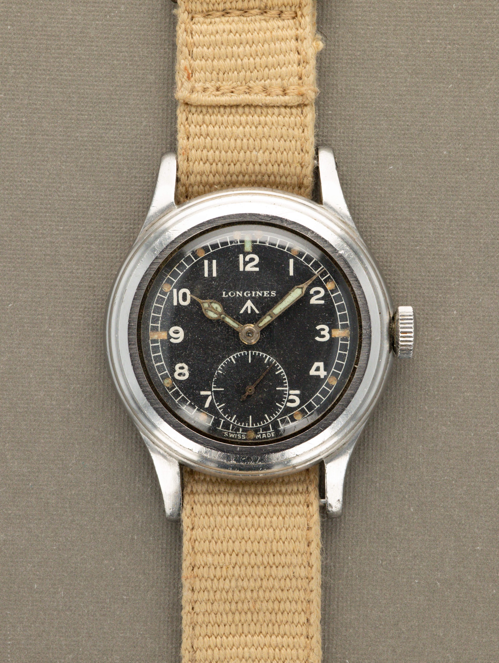 تصویر منبع؛ Longines WWW 'Greenlander' Ref. 23088 - Matte Black 'Broad Arrow' Dial