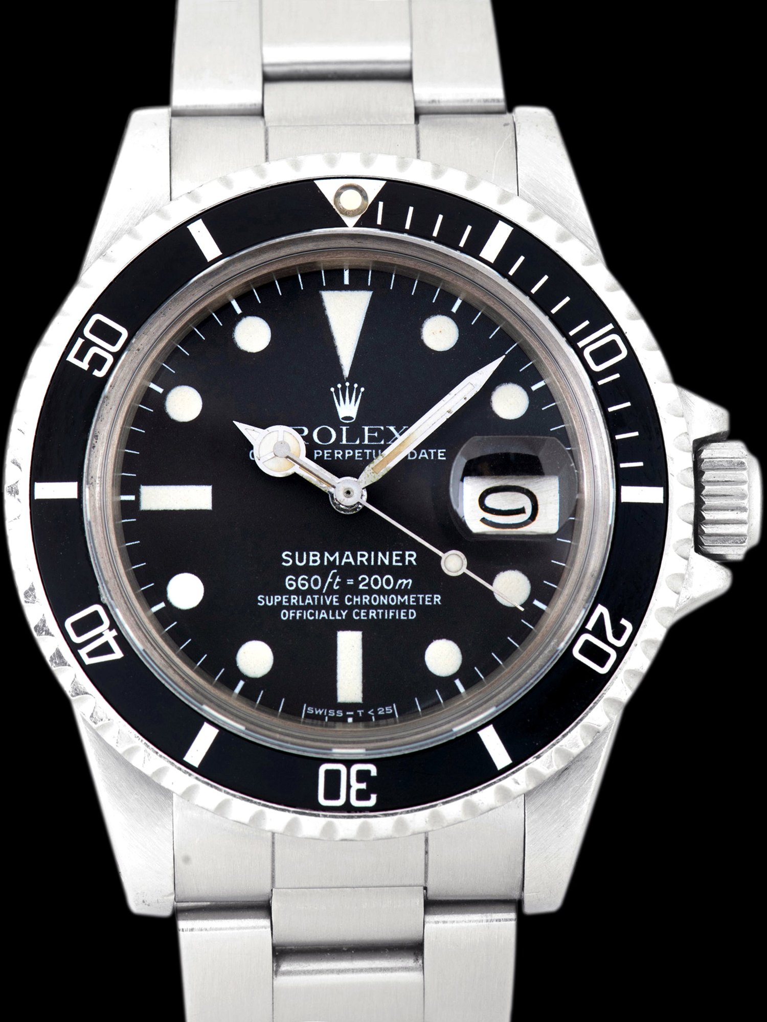 تصویر منبع؛ ساعت مچی رولکس Rolex Submariner Date رفرنس 1680 ساخت ۱۹۷۹