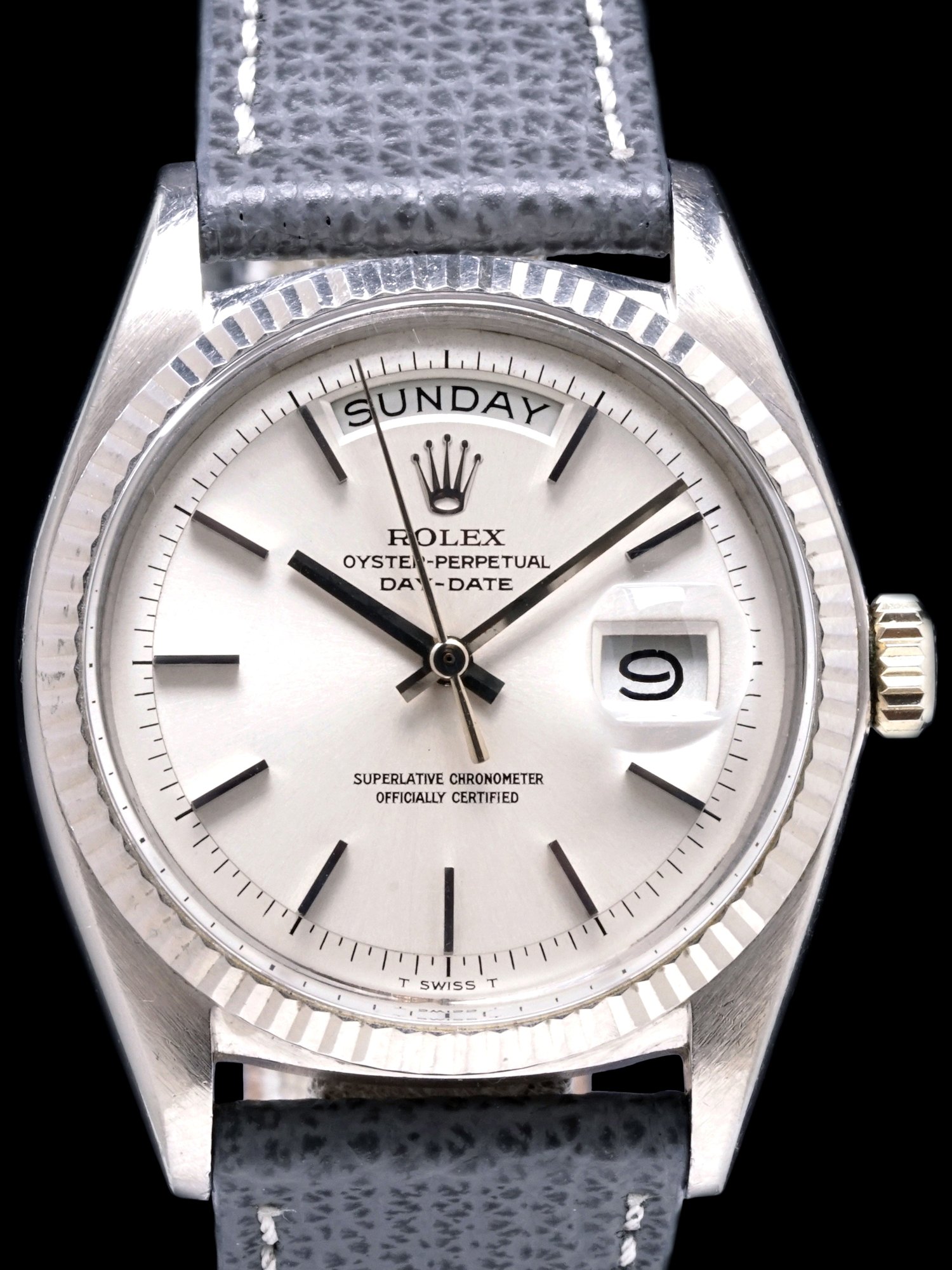 تصویر منبع؛ ساعت مچی Rolex Day-Date طلای سفید ۱۸ عیار رفرنس 1803 مدل ۱۹۶۷