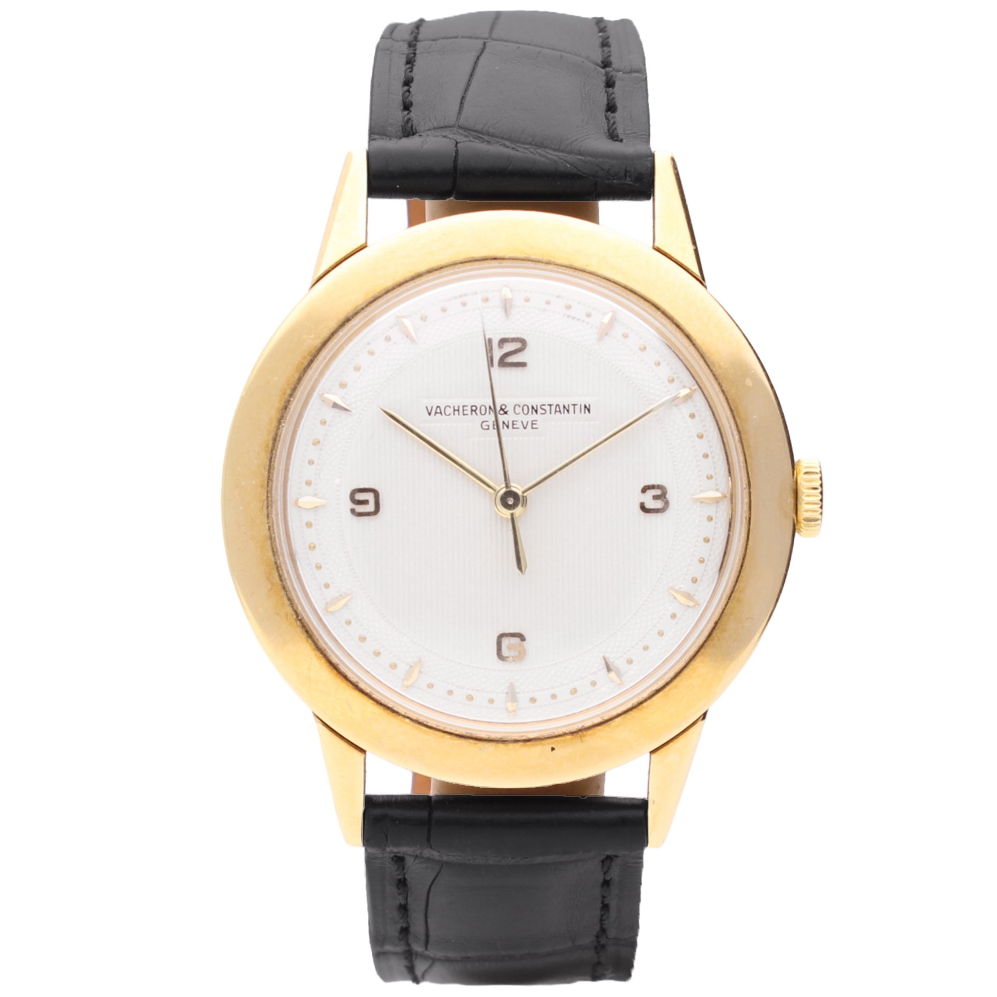 تصویر منبع؛ ساعت مچی طلای زرد ۱۸ عیار Vacheron & Constantin، دهه ۱۹۵۰