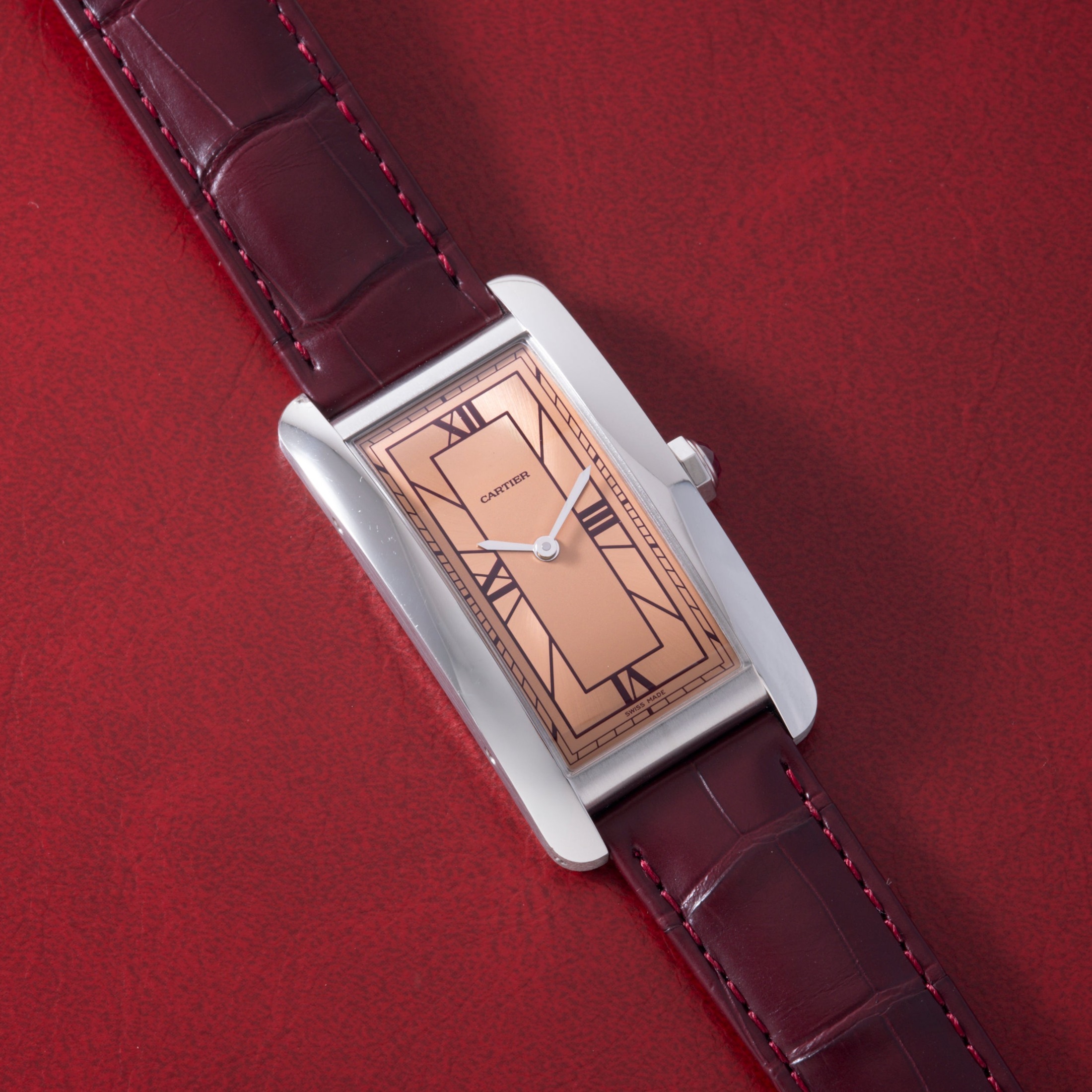 تصویر منبع؛ ساعت Cartier Tank Américaine Platinum