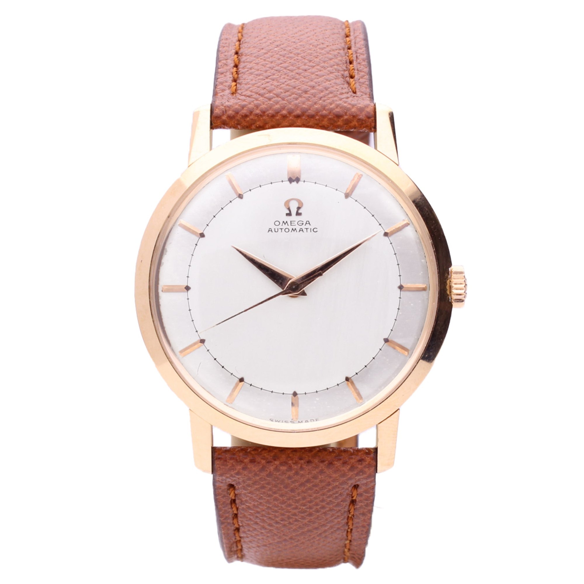 تصویر منبع؛ ساعت مچی امگا OMEGA Dress Watch رفرنس OT 2897 طلای رزگلد ۱۸ عیار مدل ۱۹۵۹