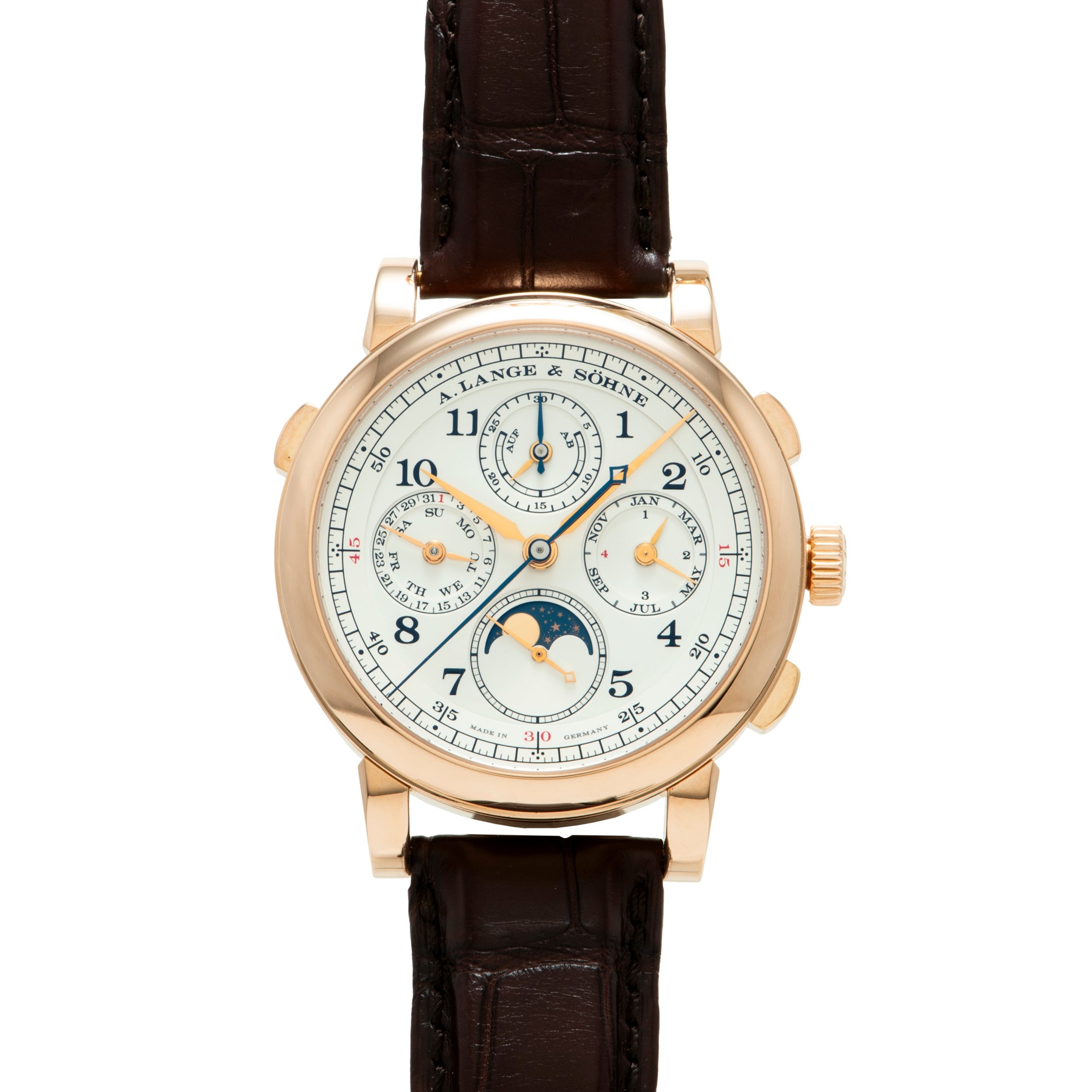تصویر منبع؛ ساعت A. Lange & Söhne 1815 Rattrapante Perpetual Calendar