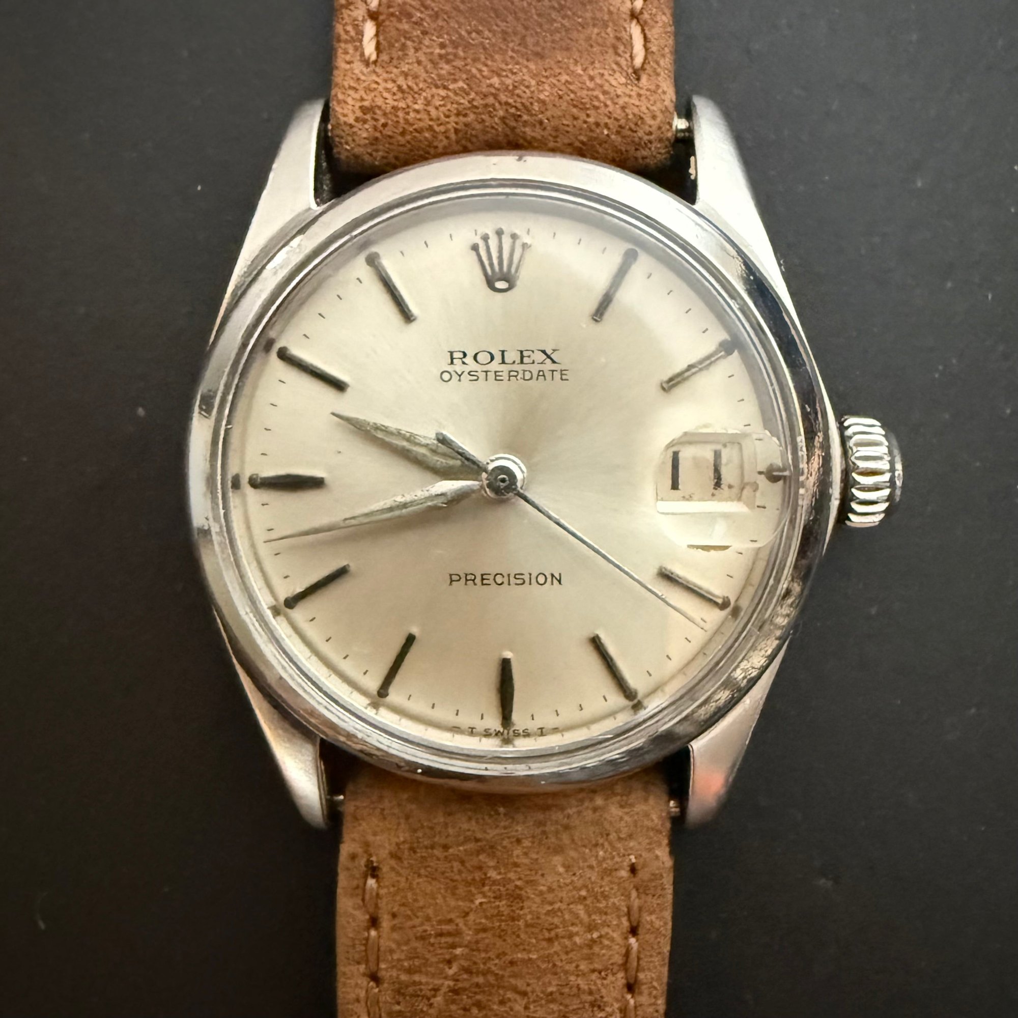 تصویر منبع؛ ساعت مچی وینتیج ROLEX Oysterdate Precision رفرنس 6466