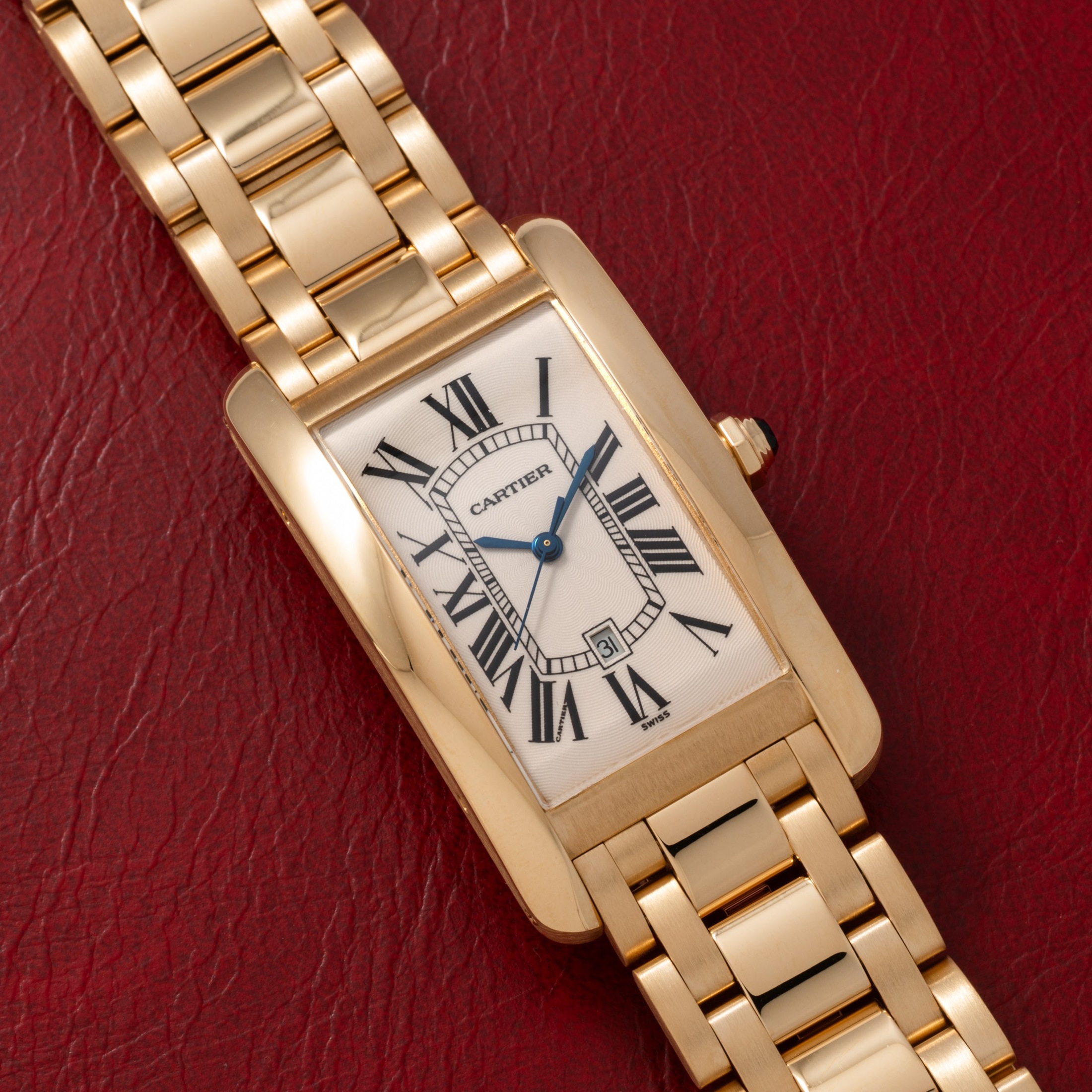 تصویر منبع؛ ساعت Cartier Tank Americaine Automatic رفرنس 1740