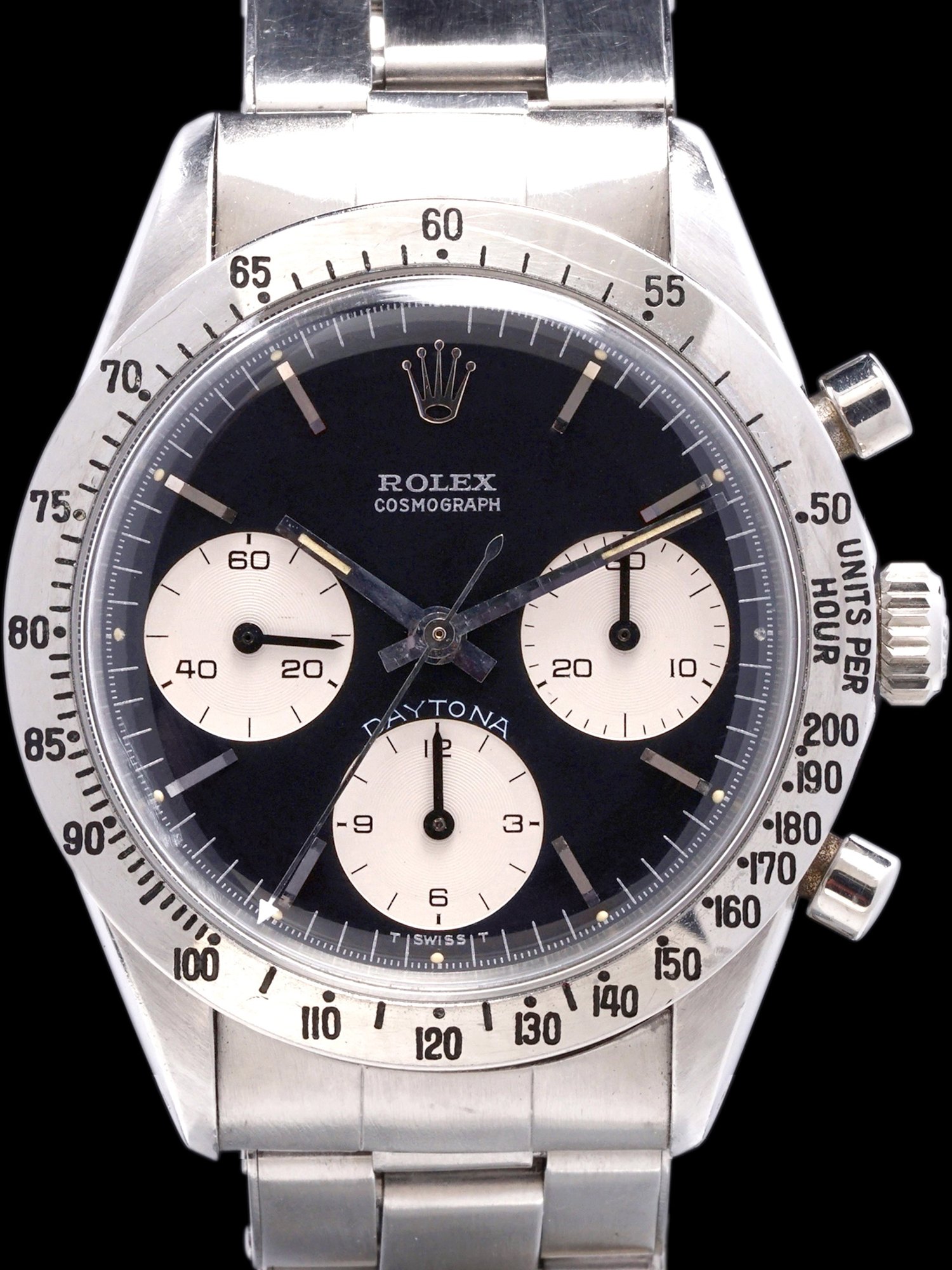 تصویر منبع؛ ساعت مچی Rolex Daytona (Ref. 6239) «Blue Daytona» ساخت ۱۹۶۹