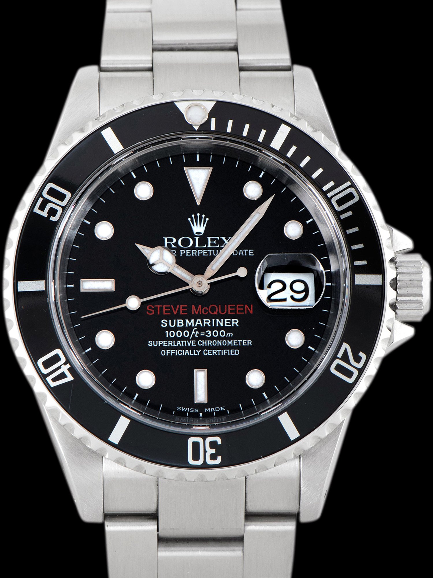 تصویر منبع؛ ساعت مچی Rolex Submariner رفرنس 16610 نسخه محدود The Real McCoy's Steve McQueen سال ۲۰۰۰