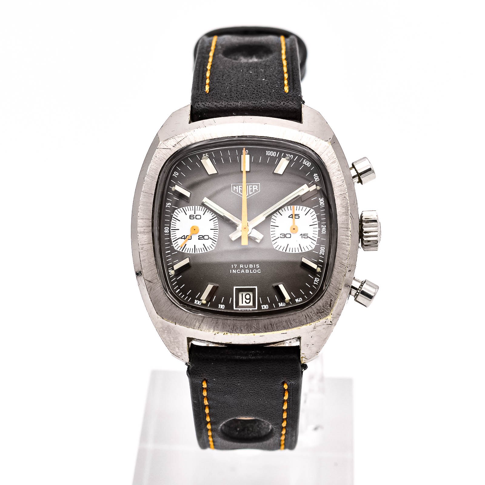 کرونوگراف مچی Heuer با کالیبر Valjoux 7734، اواخر دهه ۱۹۷۰
