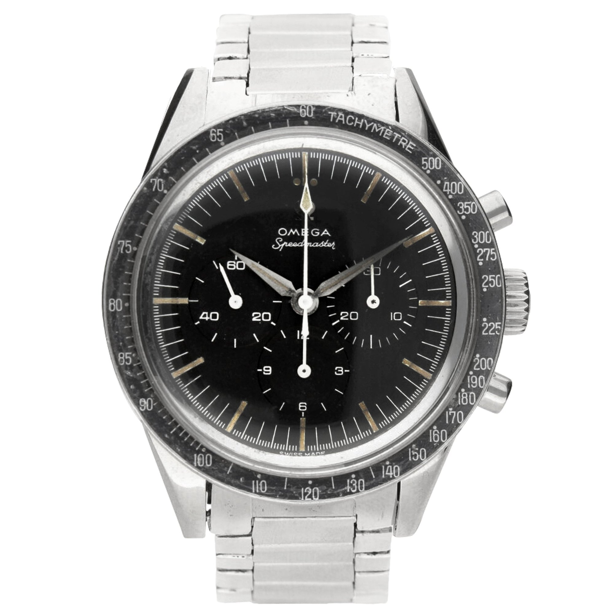 تصویر منبع؛ ساعت مچی کرنوگراف OMEGA Speedmaster رفرنس 105.002-62 ساخت ۱۹۶۳