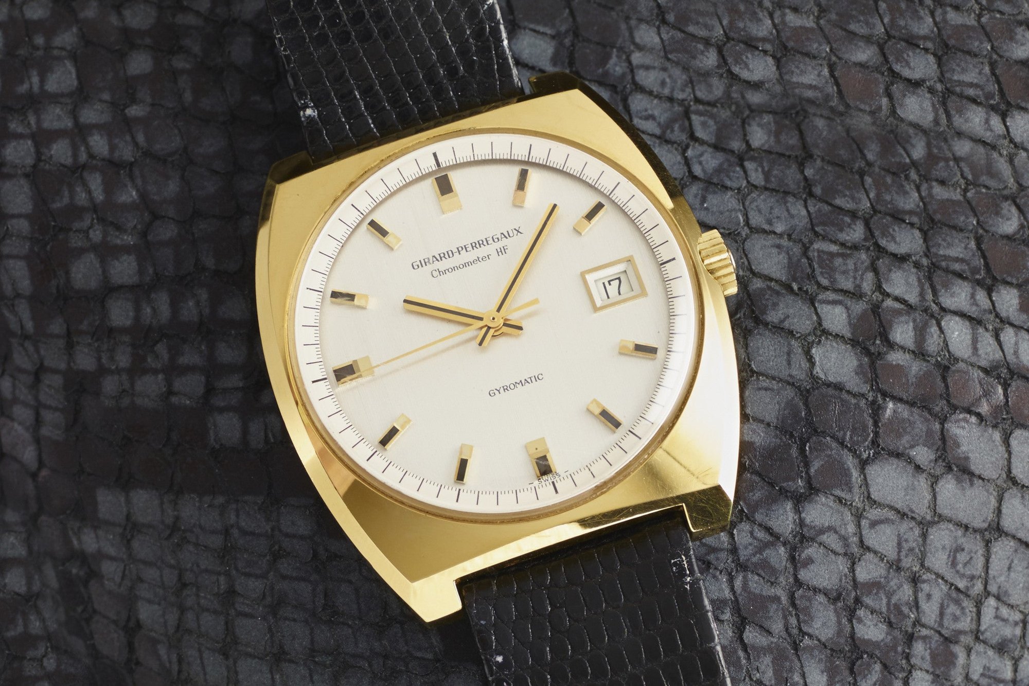 تصویر منبع؛ ساعت مچی وینتیج Girard-Perregaux Chronometer HF Gyromatic