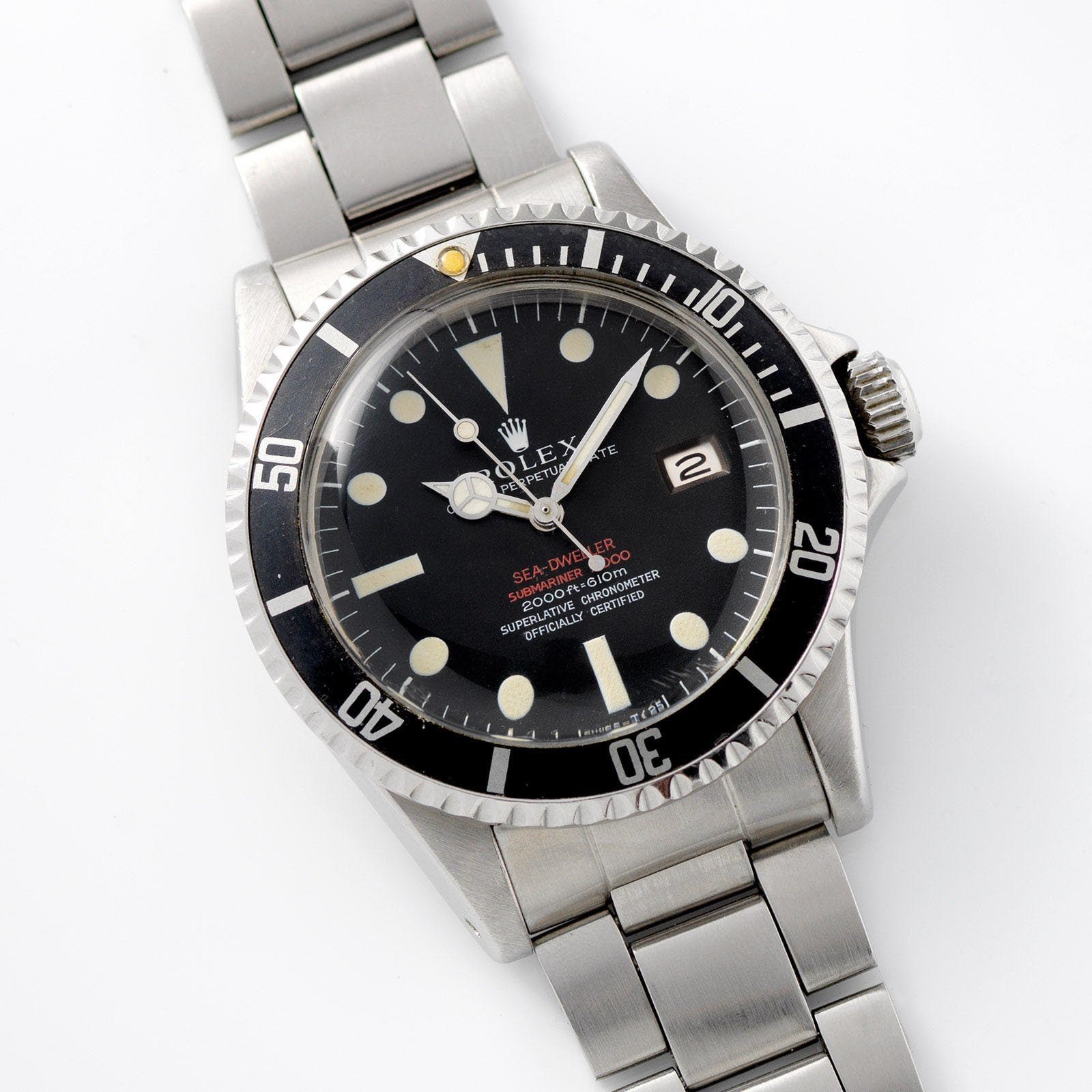 تصویر منبع؛ ساعت مچی غواصی Rolex مدل Double Red Sea-Dweller Mk2 رفرنس 1665