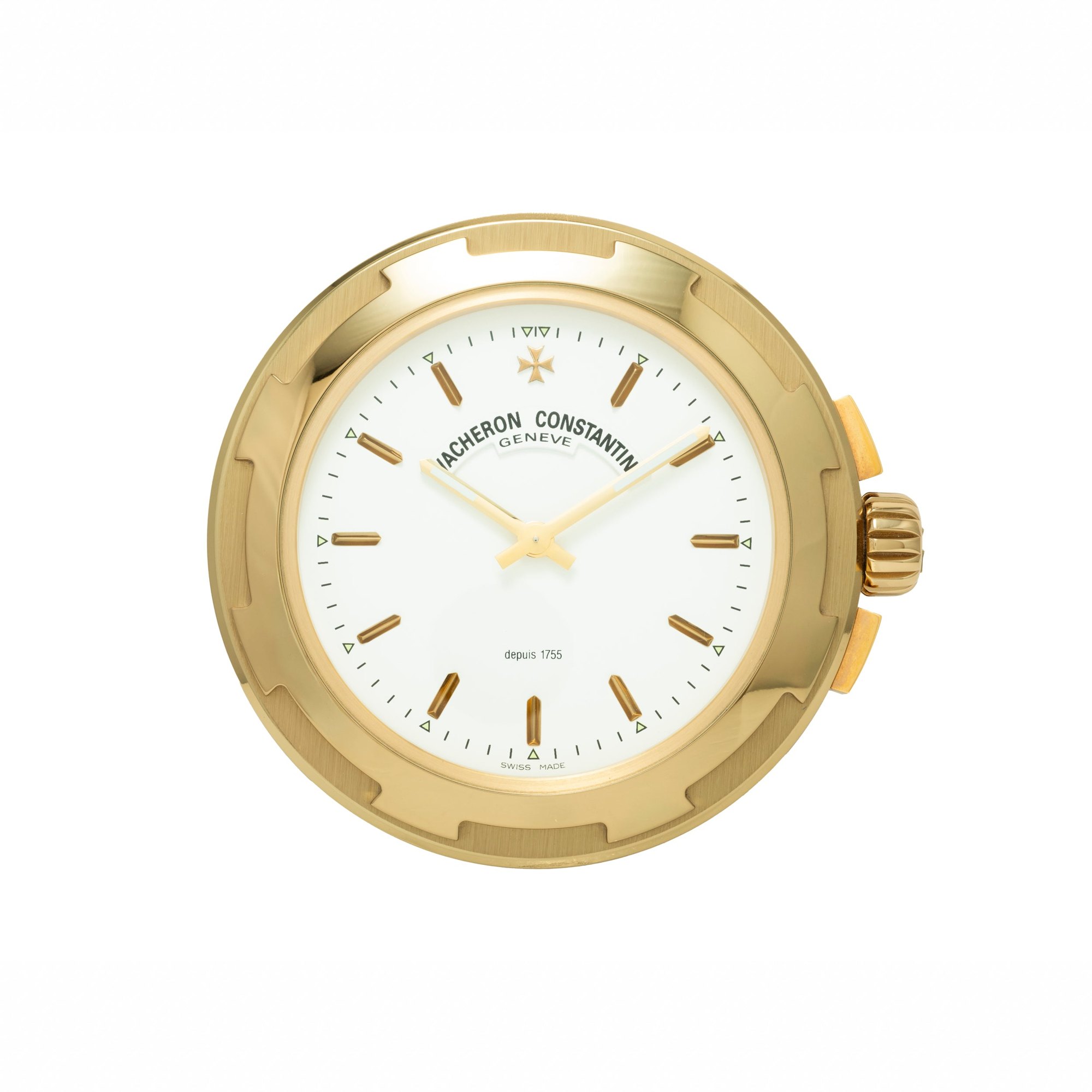 تصویر منبع؛ ساعت رومیزی مکانیکی Vacheron Constantin طرح Overseas