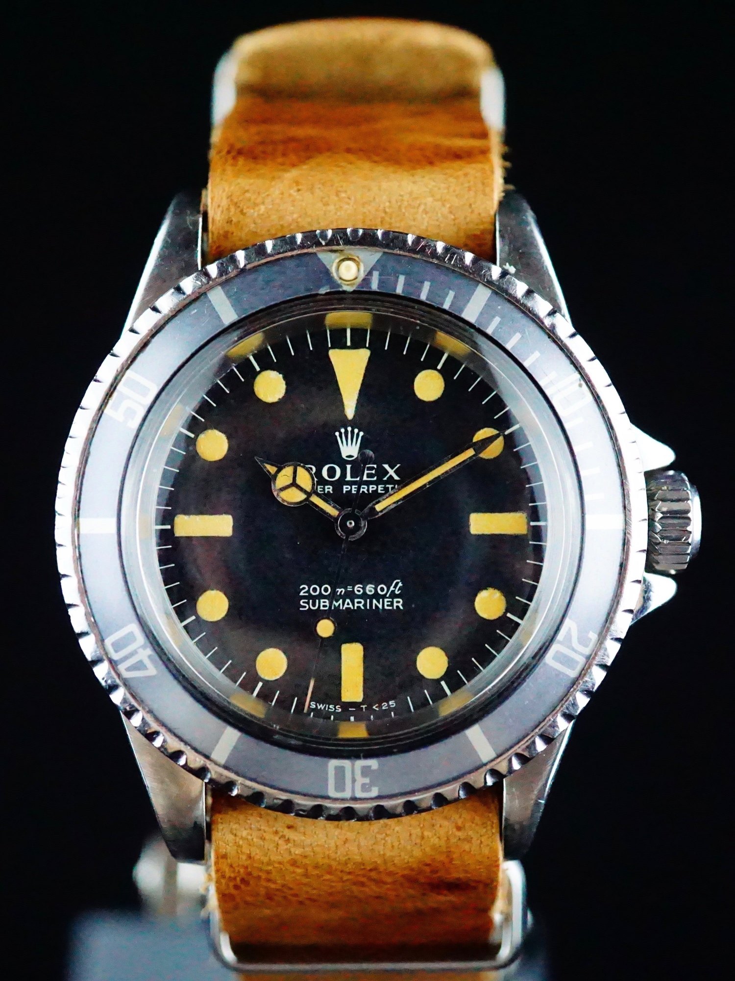 تصویر منبع؛ ساعت مچی غواصی رولکس Rolex Submariner رفرنس 5513 سال ۱۹۶۸